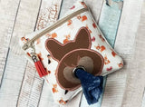 DIGITAL DOWNLOAD 5x5 ITH Corgi Dog Poo Zipper Bag Lined and Unlined Sketchy Fill