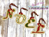 DIGITAL DOWNLOAD Applique Alphabet Ornament Bookmark Set 26 DESIGNS INCLUDED