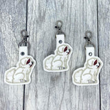 DIGITAL DOWNLOAD St Bernard Snap Tab Key Chain