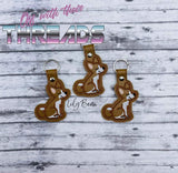 DIGITAL DOWNLOAD Basenji Snap Tab Key Chain