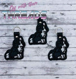 DIGITAL DOWNLOAD Border Collie Snap Tab Key Chain