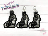 DIGITAL DOWNLOAD Border Collie Snap Tab Key Chain
