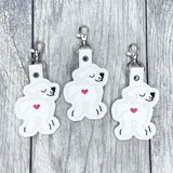 DIGITAL DOWNLOAD Great Pyrenees Dog Bum Snap Tab Key Chain