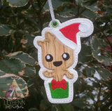 DIGITAL DOWNLOAD 4x4 Applique Baby Tree Ornament