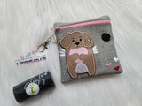 DIGITAL DOWNLOAD 5x5 Applique Cupid Puppy Poo Bag Zippered Bag and 4x4 Stand Alone